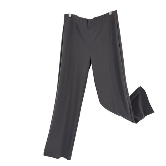 Joseph Ribkoff Pull on Pants Size 12 Gray Slinky Jersey Ponte Office Minimalist - Picture 1 of 10